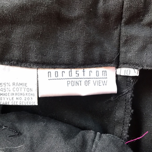 4/$20 Pleated black point of view slacks - Picture 6 of 7